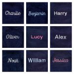 Bashful Blush Bunny with Personalised Navy Jumper