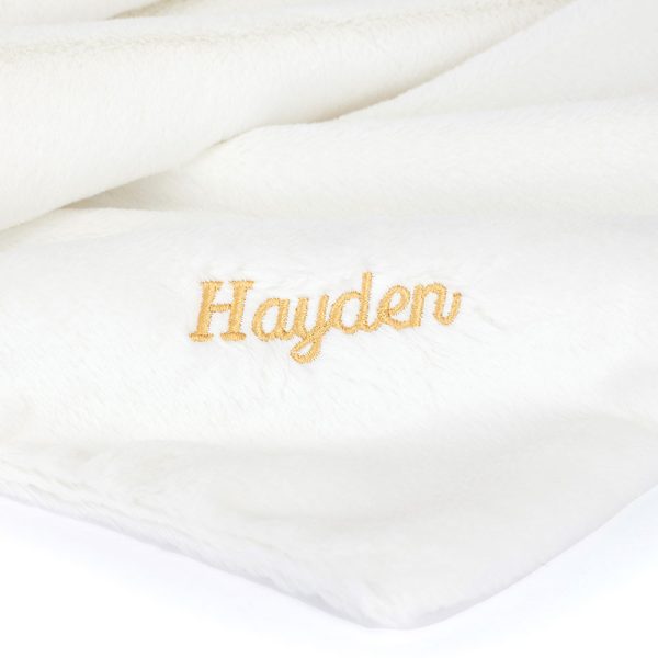 Personalised Bashful Luxe Bunny Luna Blankie