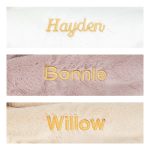 Personalised Bashful Luxe Bunny Rosa Blankie