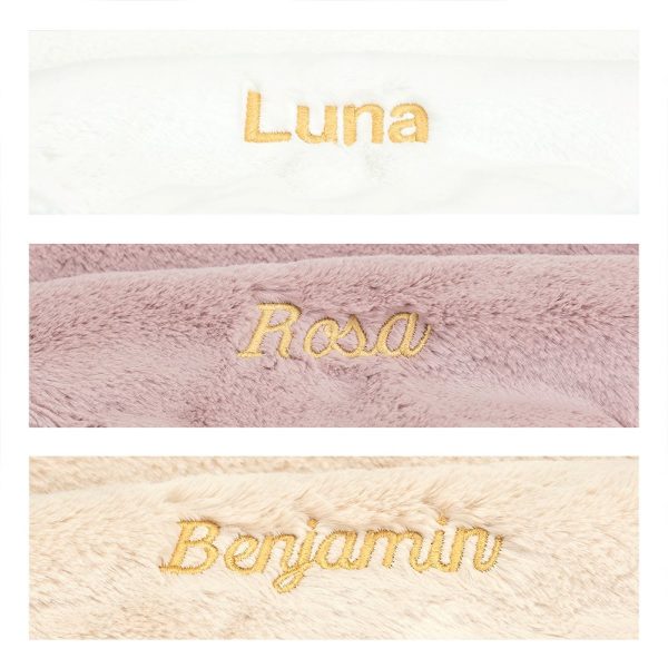 Personalised Bashful Luxe Bunny Rosa Soother